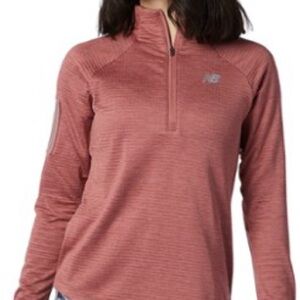 New Balance Running Women's Heat Grid Half Zip Pullover Pink 2XL‎ NWT